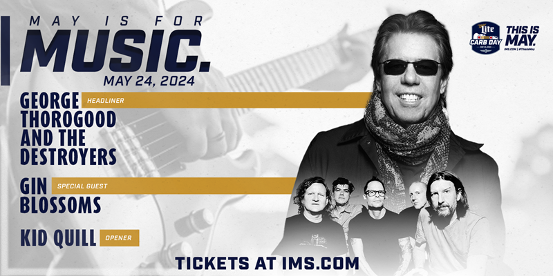Rock Legends George Thorogood & The Destroyers To Headline Miller Lite Carb Day Concert