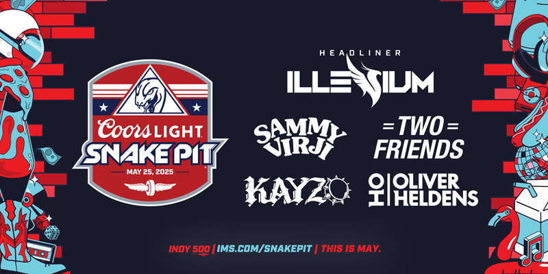 Epic Lineup Announced for 2025 Indy 500 Coors Light Snake Pit