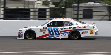 Zilisch Leads NASCAR Xfinity Practice at IMS; Cup Series Activity Rained Out
