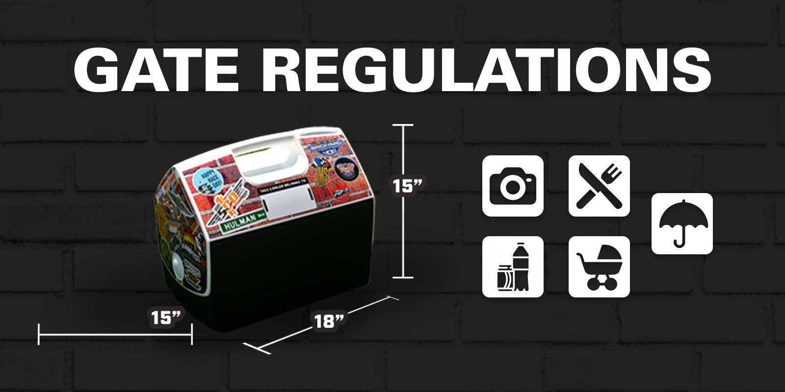 Gate Regulations on an image showing a cooler