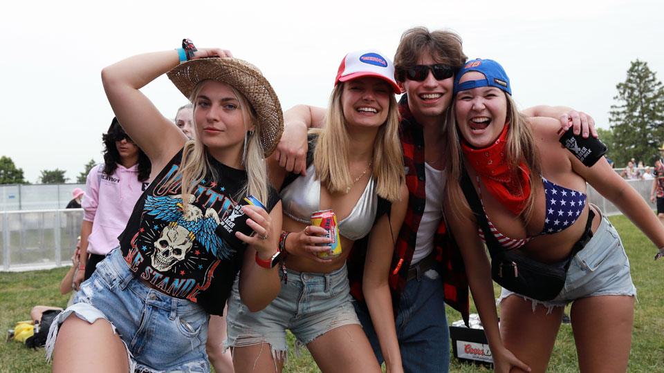 Fans in the Snake Pit Crowd