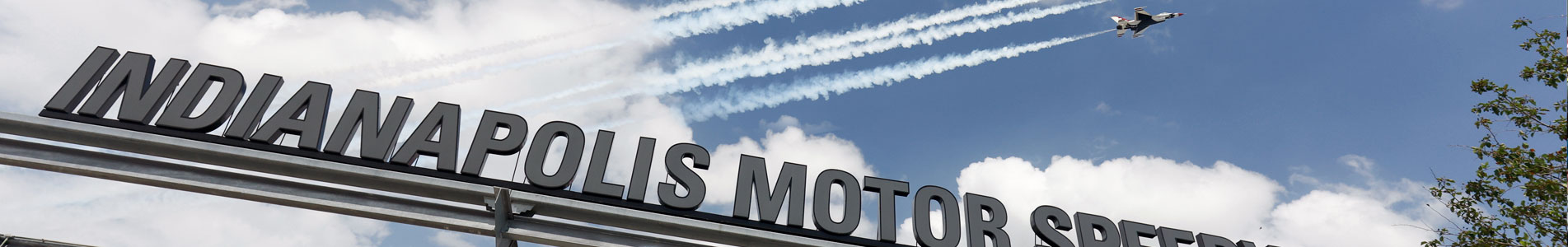 Jets flying over gate 1 at Indianapolis Motor Speedway