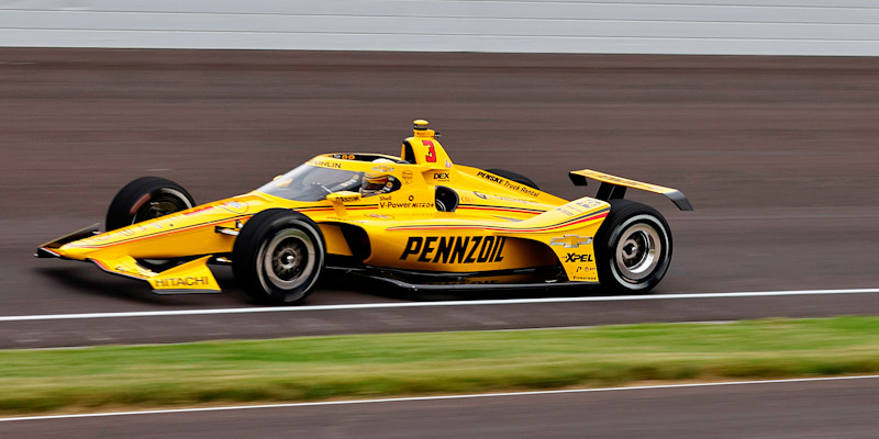 Scott McLaughlin on track in the #3 car