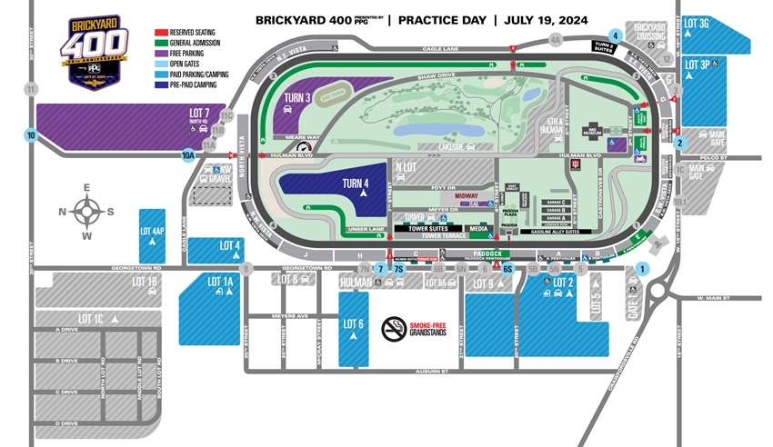 INDYCAR/XFINITY Doubleheader Map