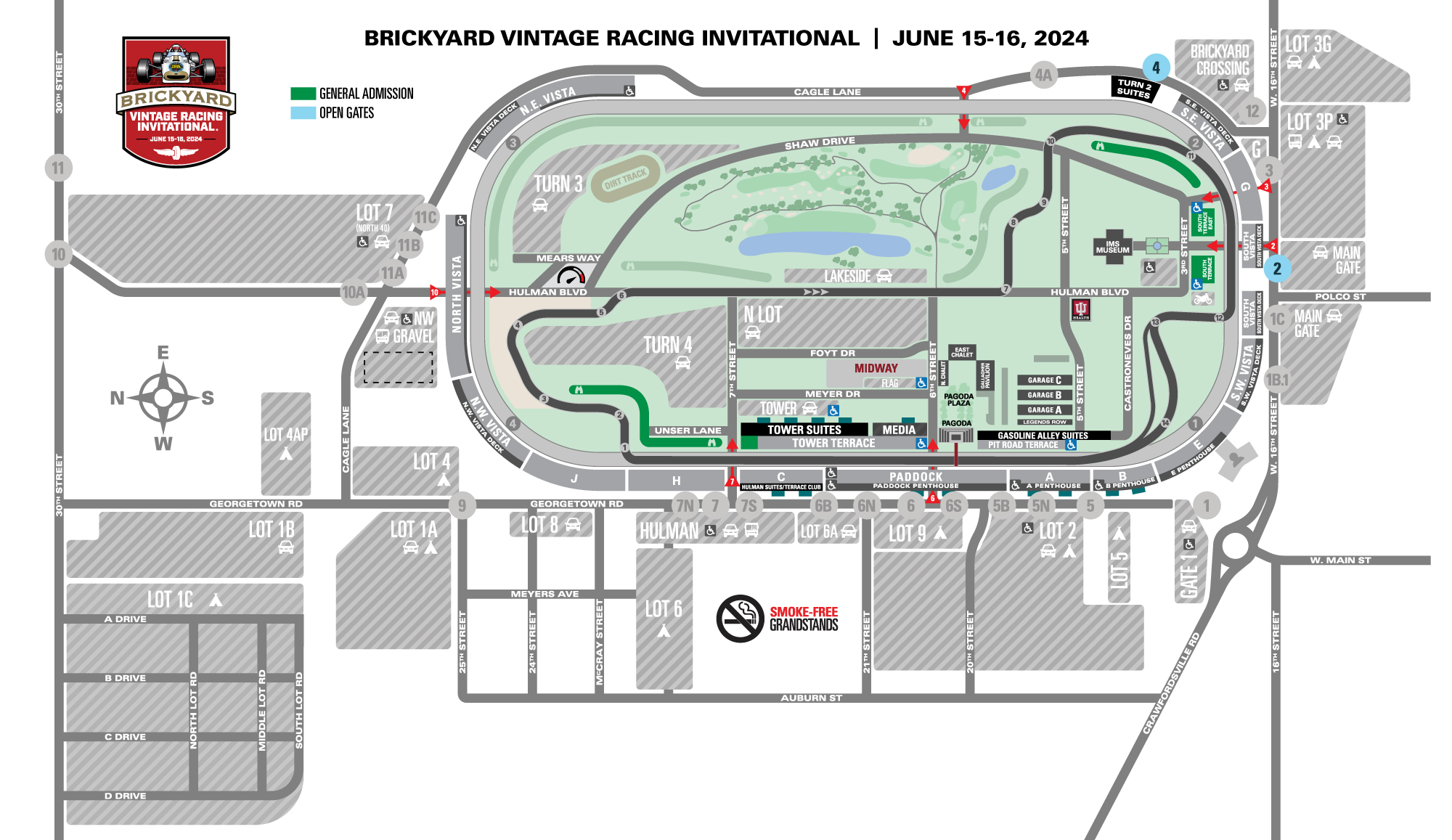 SVRA Parking Map